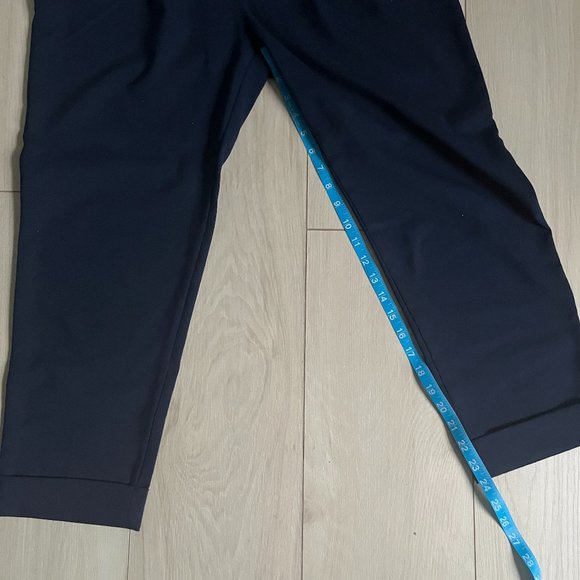 Gap Navy Ankle Pleated Trousers - Picture 6 of 8